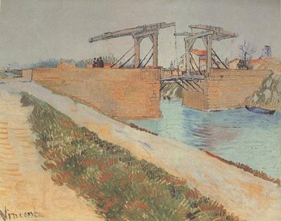 Vincent Van Gogh The Langlois Bridge at Arles with Road alonside the Canal (nn04) Spain oil painting art